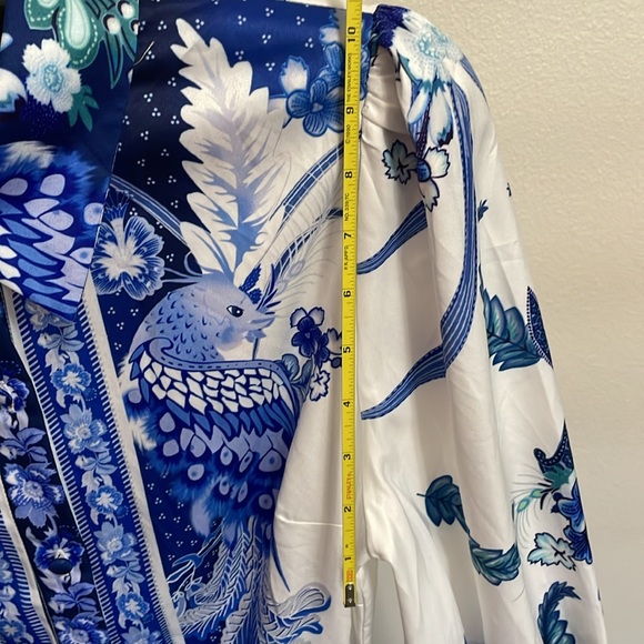 NWT Fashion Nova Blue and White Floral Dress - Picture 12 of 16